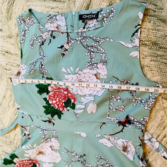 Owin 1950's Tea Dress Retro Rockabilly Summer Garden Swing Party Cocktail - Picture 13 of 15